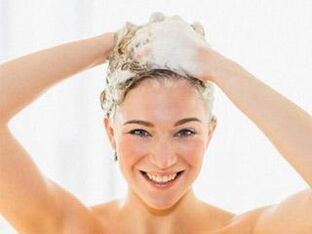 Washing the hair